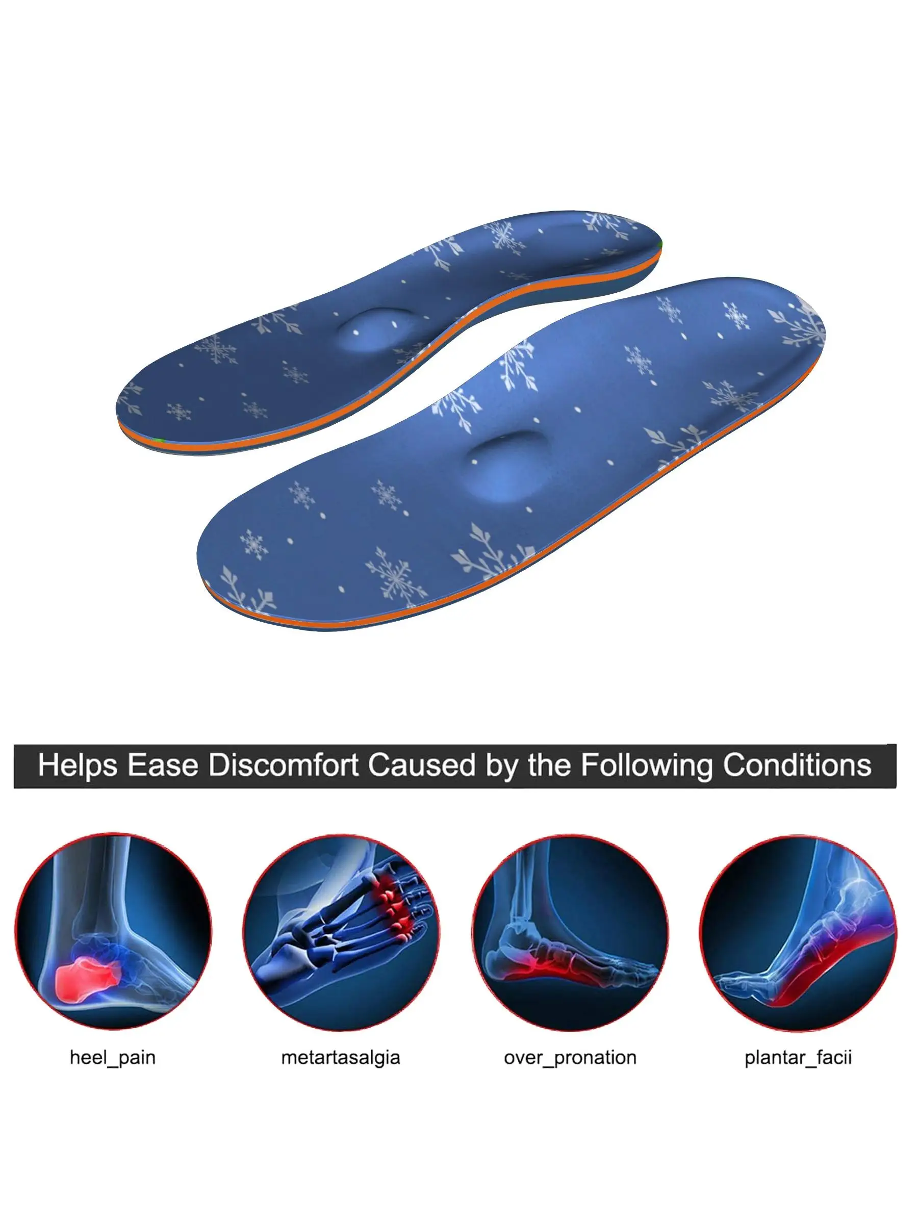 Plantar Fasciiti Insol Arch Support Insole Orthopedic Flat Foot Comfort