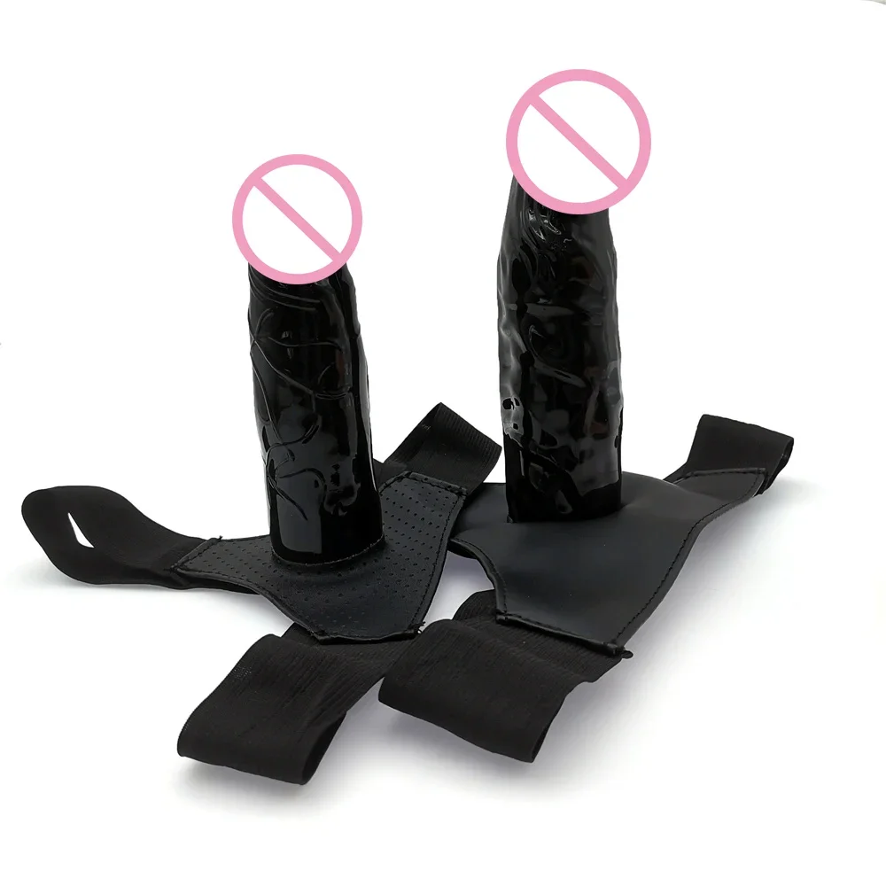 Sex Toys Men Strap On Dildo Panties Wearable Hollow Penis Lengthen Sleeve Strapon Dildo Pants Harness Belt Man For Woman Gay