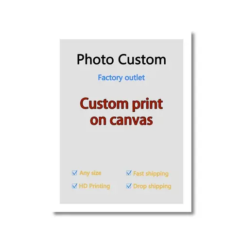 YWDECOR Custom Big Size Painting Canvas HD Print Your Picture Personalized Wall Art Poster Photo for Living Room Home Decor Gift - Image 9