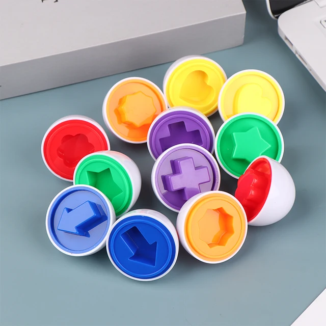 1Pc Eggs Shape Montessori Matching Color Educational Toys for Baby and Toddlers Recognition Sorter Puzzle Learning Toys Gift 1