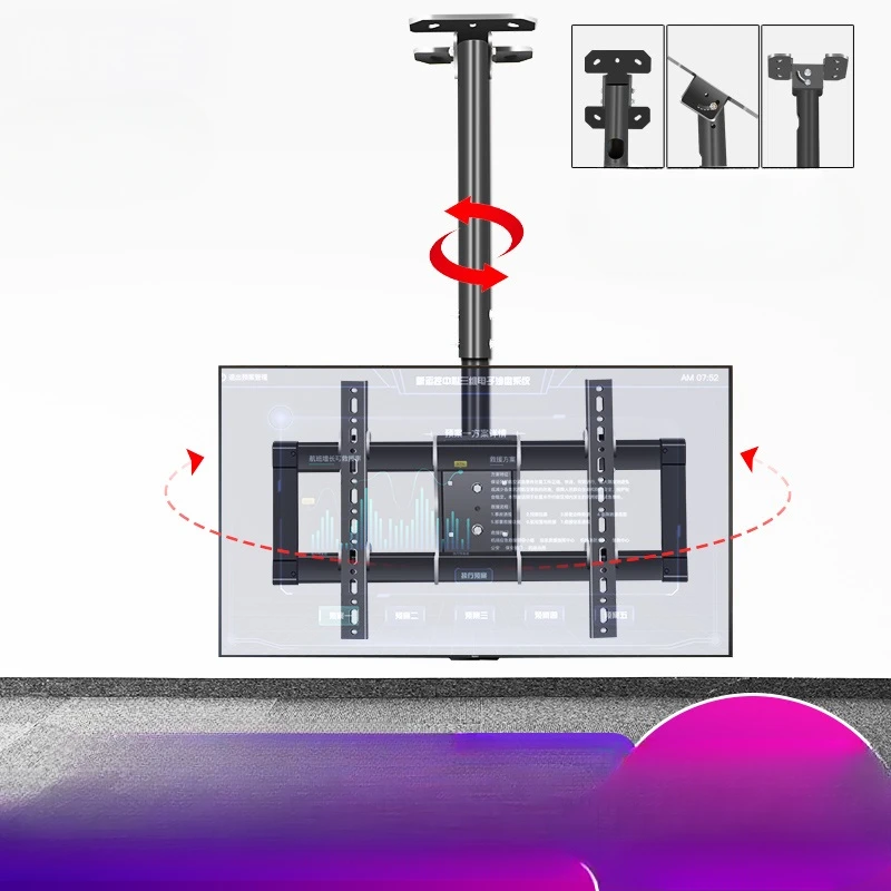 Il Gancio Tv È Adatto Per La Staffa A Soffitto Rotante Telescopica Xiaomi Hisense Konka Da 55/65/75 Pollici.