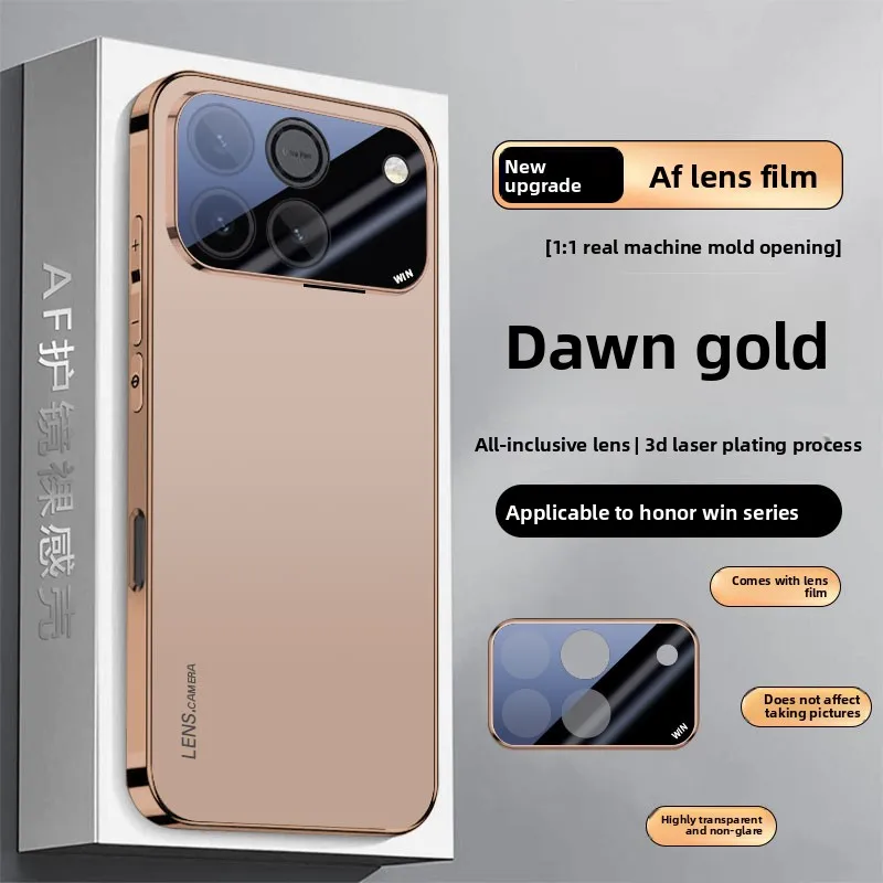 Luxury Electroplated Acrylic Case with Shockproof Bumper and Skin-Feel Lens Protection