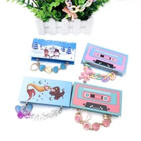 Wholesale  Eyelash Packaging Box Custom Logo Magnetic Packaging Cases 3D Mink Lashes Boxes Diamond Chain Magnetic Case With Tray 2