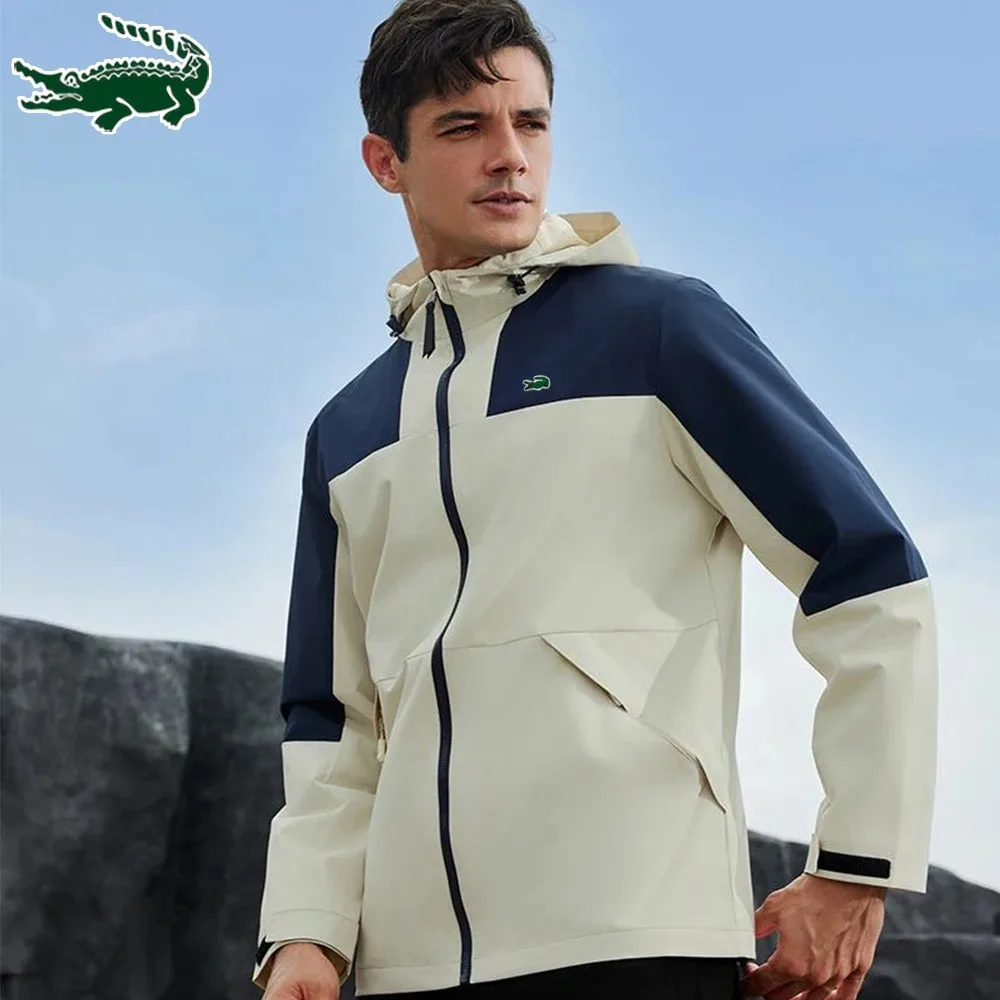 2024 Luxury Brand Spring/Winte Outdoor Coat Breathable High Quality Lovers Stormsuit Zipper Hooded Jacket Rainproof Sports Jacke