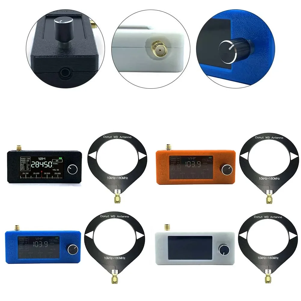 1.9 Inch IPS Screen LSB USB AM FM Radio With Antenna 0.5-108mhz SI4732 Mini Pocket Radio HF/SW/MW/VHF Receiver Mini