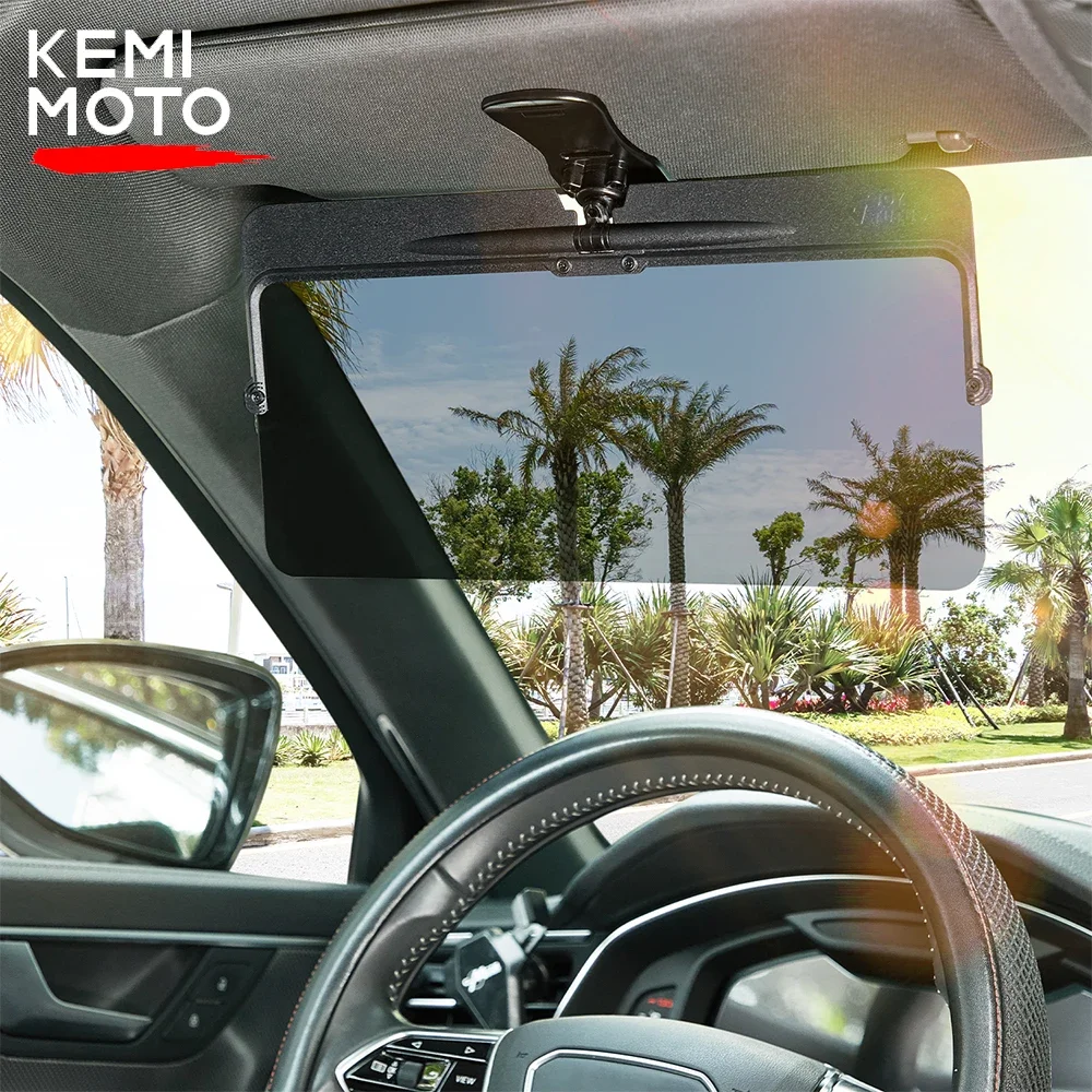 Visiera Parasole Per Auto Parasole Polarizzato Anti-Abbagliamento Anti-Uv Girevole Regolabile Sunvivor Clear Vision Accessori Auto