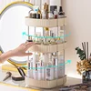 2/3 Layers Light Luxury Makeup Organizer 360° Rotating Desktop Cosmetic Storage Shelf Bathroom Organizer Skincare Rack 1