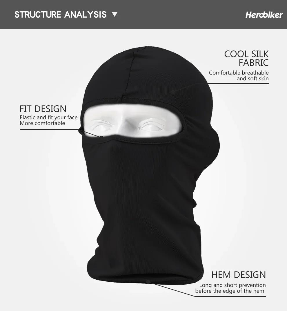 Description Picture 5 of itemTactical Balaclava Full Face Mask Hiking Cycling Camping Hunting Military Airsoft Cap Bike Head Cover Summer Men Women Ski Mask