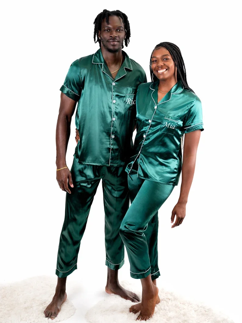 Pijamas Para Parejas Navidad Ropa Pijamas Conjunto Pareja Navidad