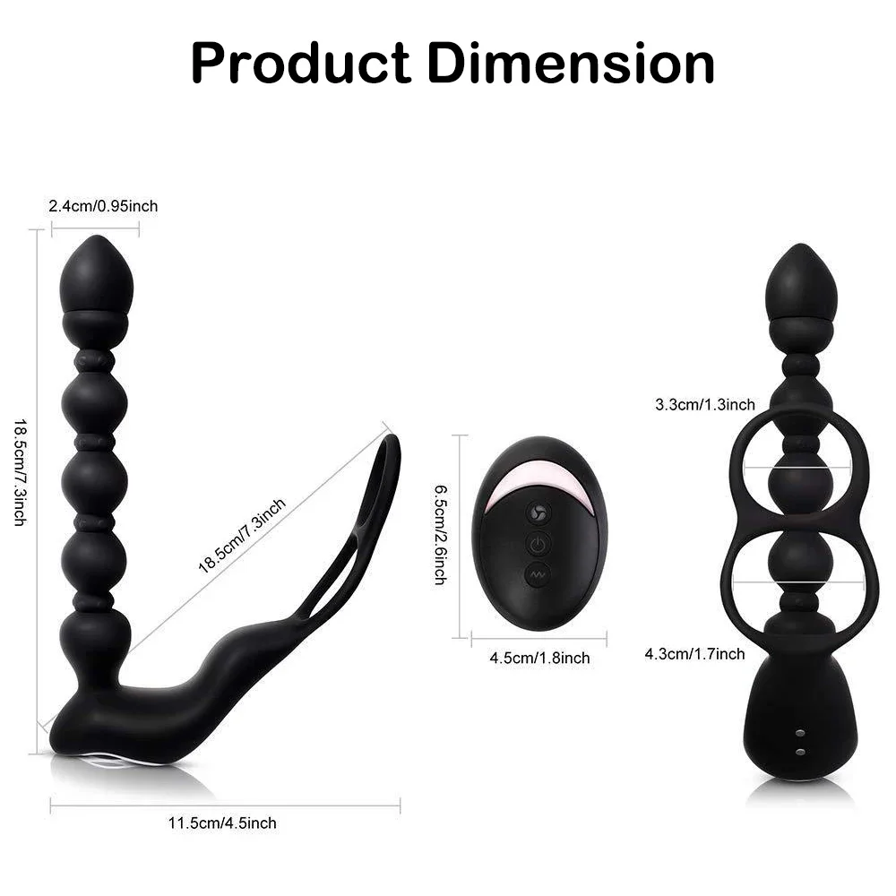 Vibrador Massageador Anal - Chicote De Dragão - Dupla Trava