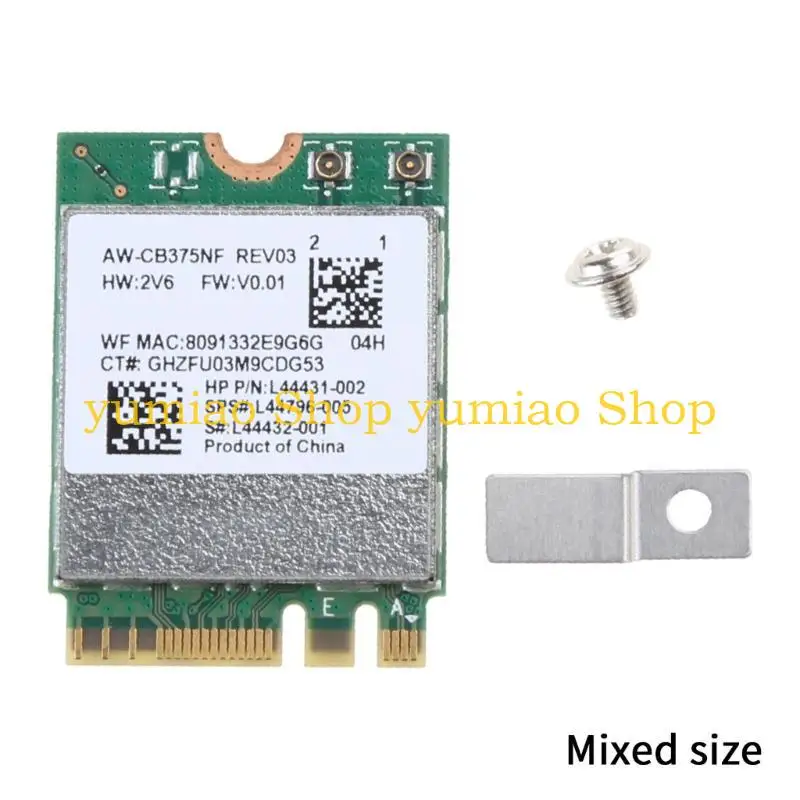 587B 미니 PCIE WiFi 카드 듀얼 밴드 2.4+5G 1200M BT5.1 무선 카드 1200m RTL8822CE