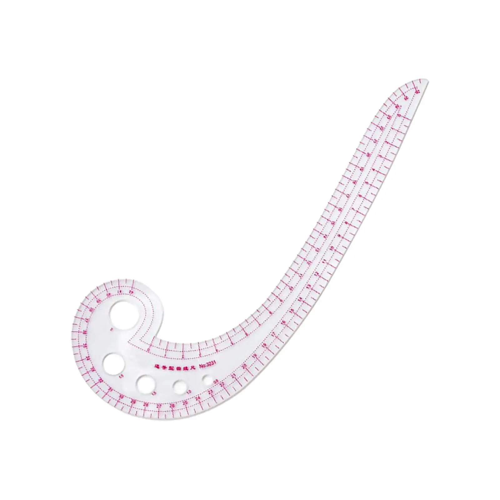 4Pcs French Curve Ruler Set Dress Curve Rulers Tailor Tool Pattern Making Clear