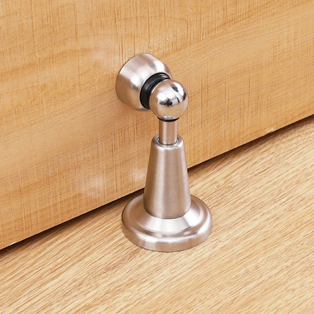 Magnetic Door Stopper Stainless Steel Magnet Door Stopper Catch Holder Strong Magnetic Attraction Gate Resistance Suction