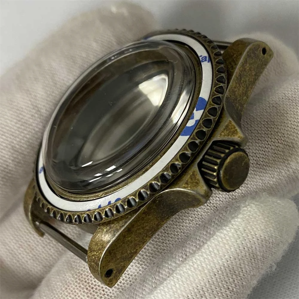 39.5mm Convex Mirror Antique Bronze Color Case 100meters Waterproof