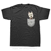 Cute Westie White Highland Terrier Pocket for Dog Owner Tee Tops Oversized T-shirt Unisex Fashion T shirt Men's Clothing