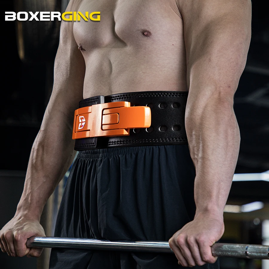 BOXERGINGトレーニング・パワーベルト BOXERGING Strength Lifting Fitness Belt Quick Buckle Deep Squat