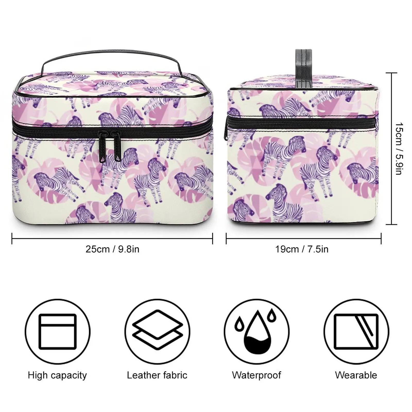 Customized Pattern Makeup Bag Fantasy Girl Print Wash Bag Women Multifunction Cosmetic Bag Toiletries Organizer Storage Wash Bag