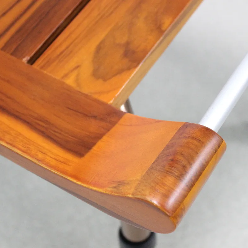 New Design Waterproof Wooden Bath Chair Shower Chair For Elderly 5