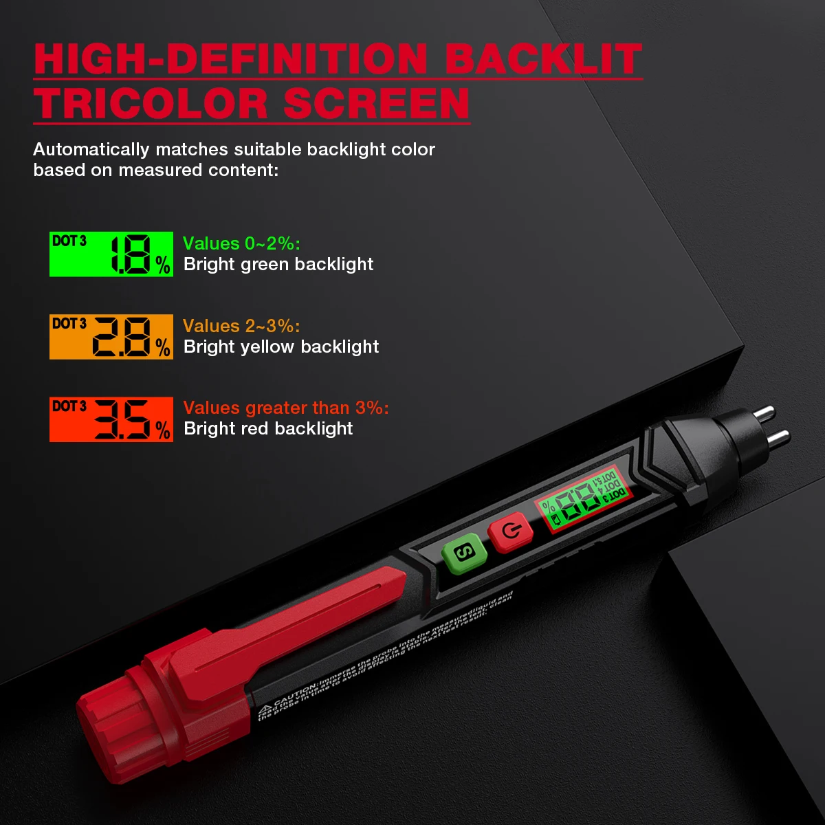 HABOTEST HT662 Brake Fluid Liquid Oil Tester Analyzer Meter for DOT3/DOT4/DOT5.1 Brake Fluid Content Detector brake fluid tester