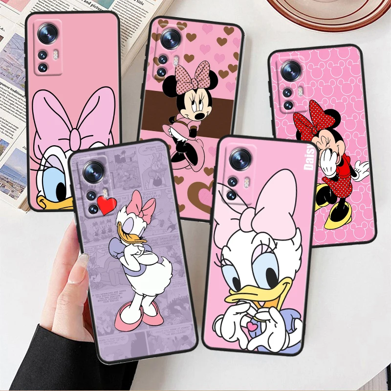 Disney Donald Duck Per Xiaomi Mi 13 12T 12S 12X 11I 11X 11T Play Hypercharge Lite Ultra Pro Custodia Morbida Nera Per Telefono