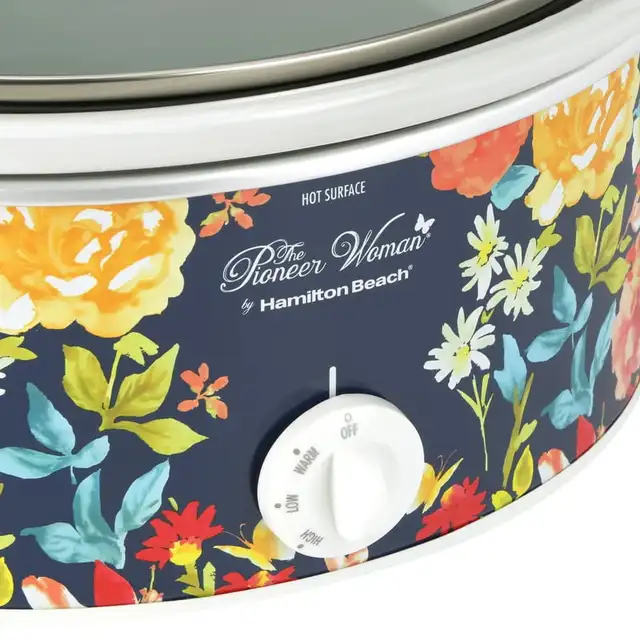 The Pioneer Woman Slow Cooker 1.5 Quart Twin Pack, Fiona Floral and Vintage  Floral, 33016 