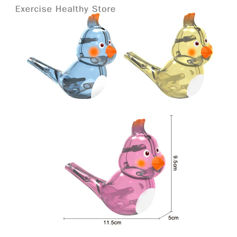 Coloured Drawing Water Bird Whistle Bathtime Musical Toy For Kid Early Learning Educational Children Gift Toy Musical Instrument