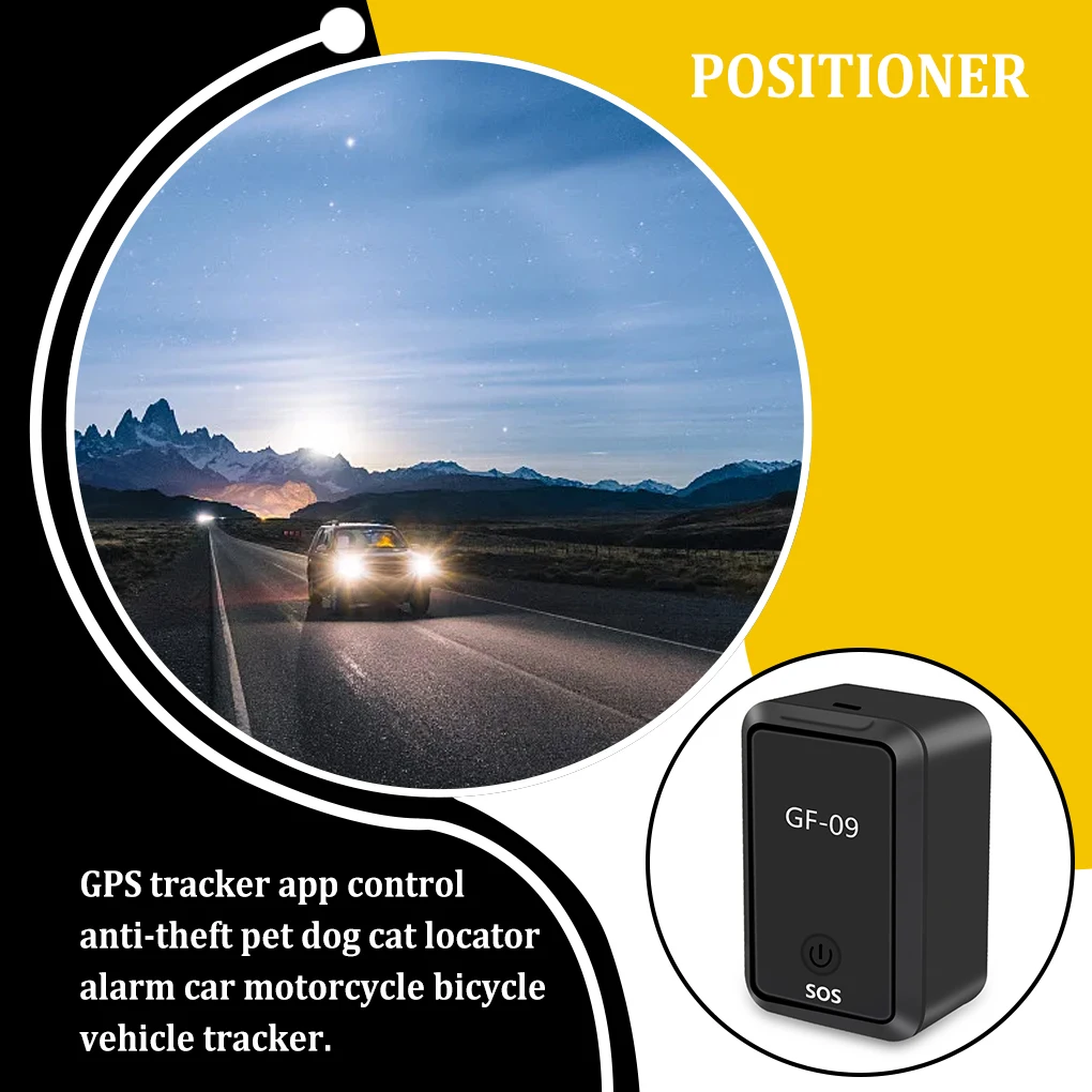 

Car Tracker Anti-lost Locator Lightweight Real-Time Tracking Device SIM Positioner Magnetic Position Trackers Pets Cat