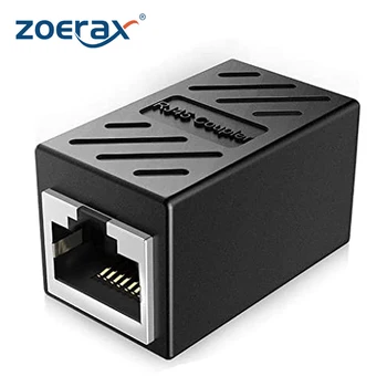 ZoeRax 이더넷 케이블 확장기, LAN 커넥터, RJ45 커플러, 1000Mbps, Cat7 Cat6 Cat5e