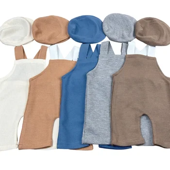 مجموعة ملابس تصوير حديثي الولادة، قبعة، دعائم تصوير الطفل، ملابس عمل 1