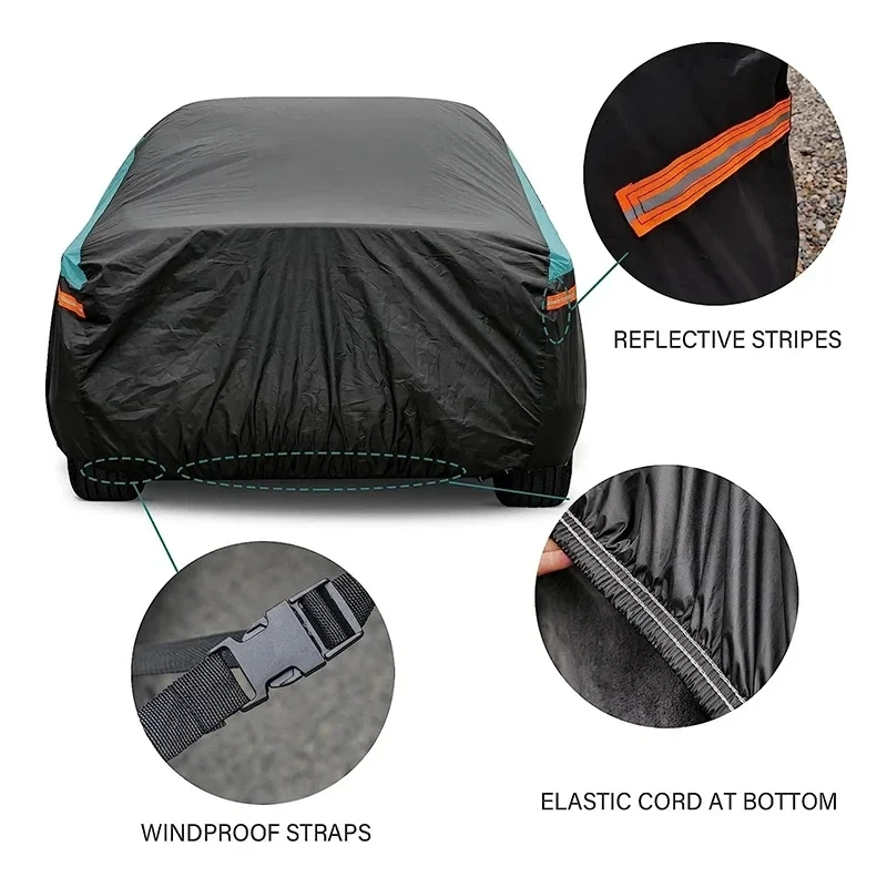 Kayme Universal Full Car Covers Outdoor Waterproof Sun Rain Snow UV Protectio Fit SUV/Sedan/Hatchback 23 Kayme Universal Full Car Covers Outdoor Waterproof Sun Rain Snow UV Protectio Fit SUV/Sedan/Hatchback 7