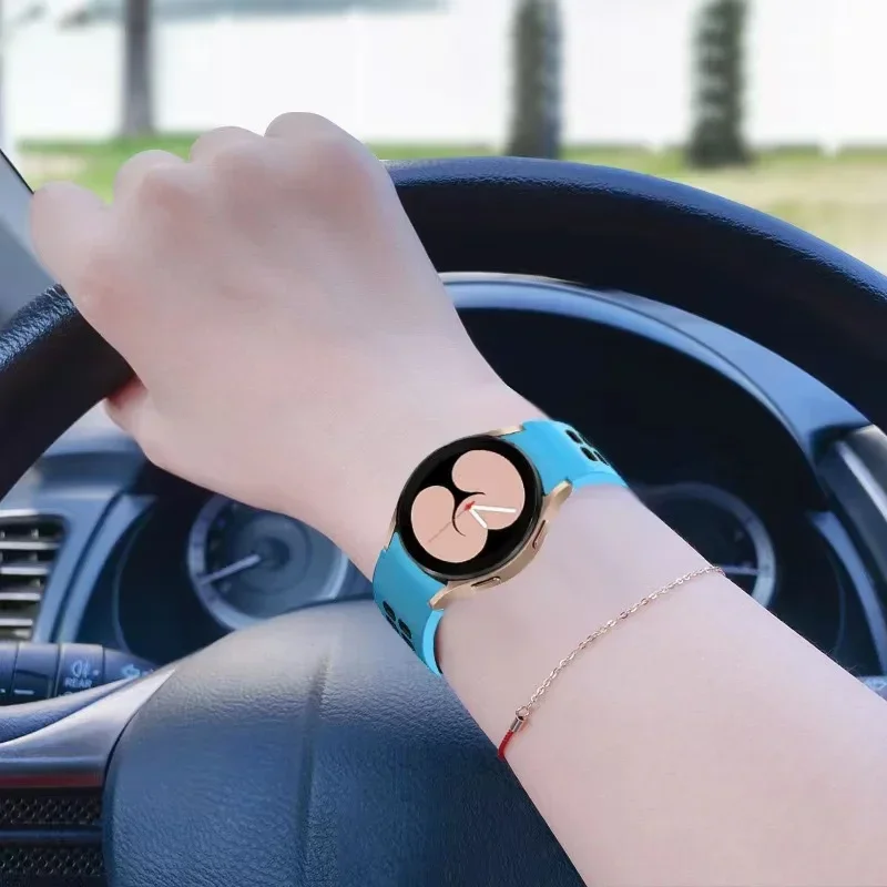 Two-Tone No Gap Silicone Watch Strap - Premium Design