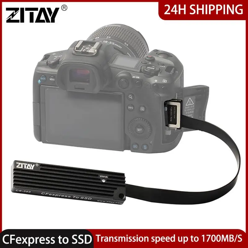 

ZITAY CFexpress B Card to M.2 SSD adapter For Nikon Z6 Z7 D5 D6 D850 D500 Panasonic DC-S1 S1R Canon EOS 1DX MarkIII R5 C500 Mark