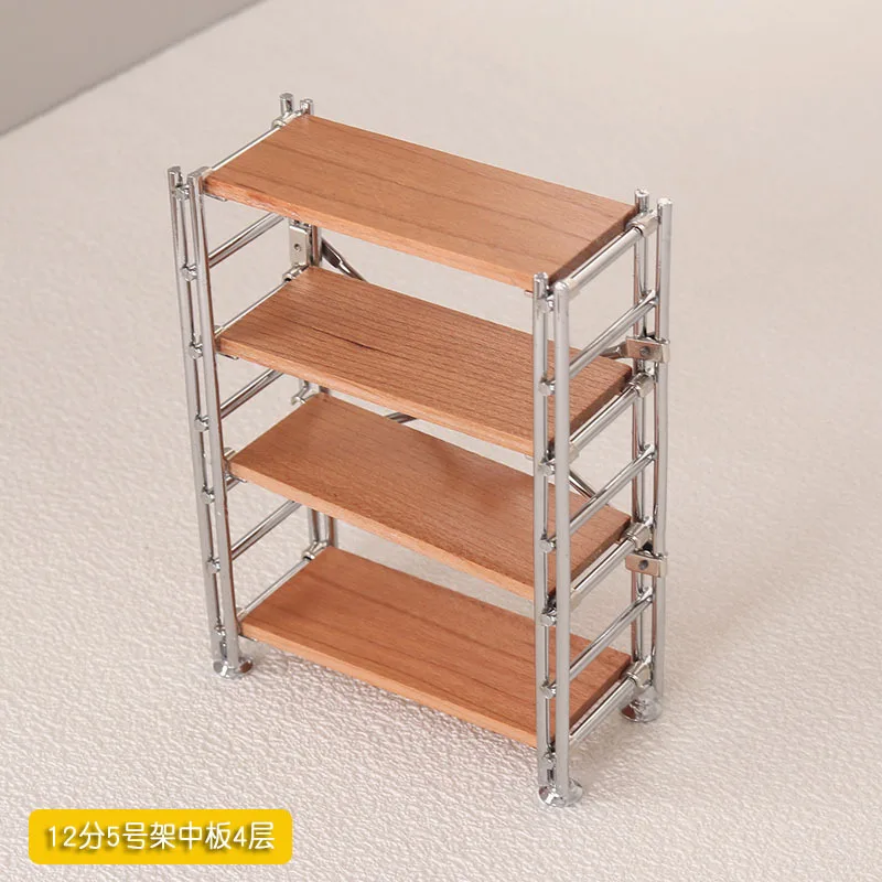 ドールハウス錬鉄製収納ラック1:6,ミニチュアドールベース,本棚,ドール