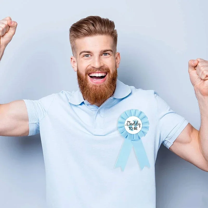 „Mommy To Be“ Schärpe & „Daddy To Be“ Abzeichen Set – Baby Shower Dekoration Für Geschlechtsoffenbarung