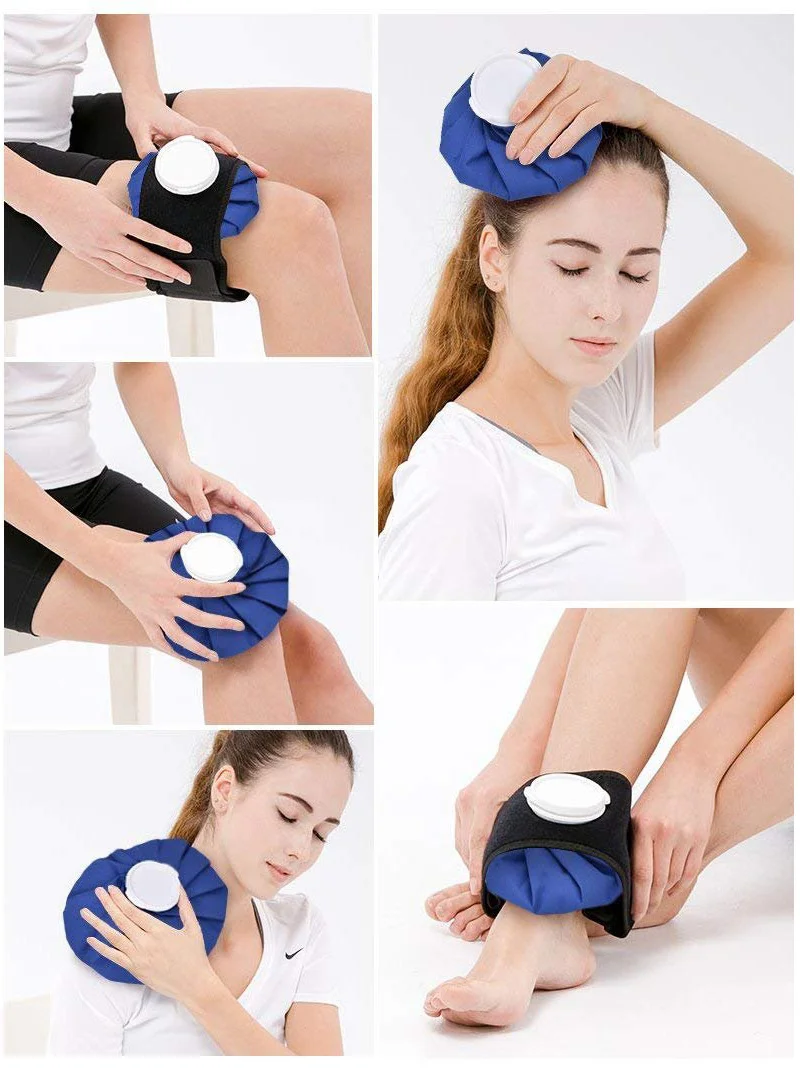 Set van herbruikbare warm- en koudetherapie-ijszakken in drie maten