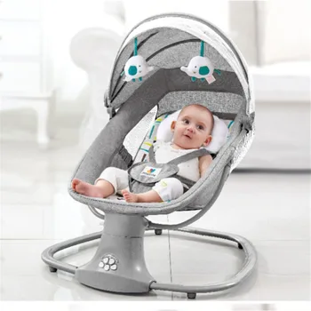 Sedia a dondolo elettrica sedia lenitiva multifunzionale per bambini reclinabile culla per neonati letto intelligente coaxing manufatti per bambini
