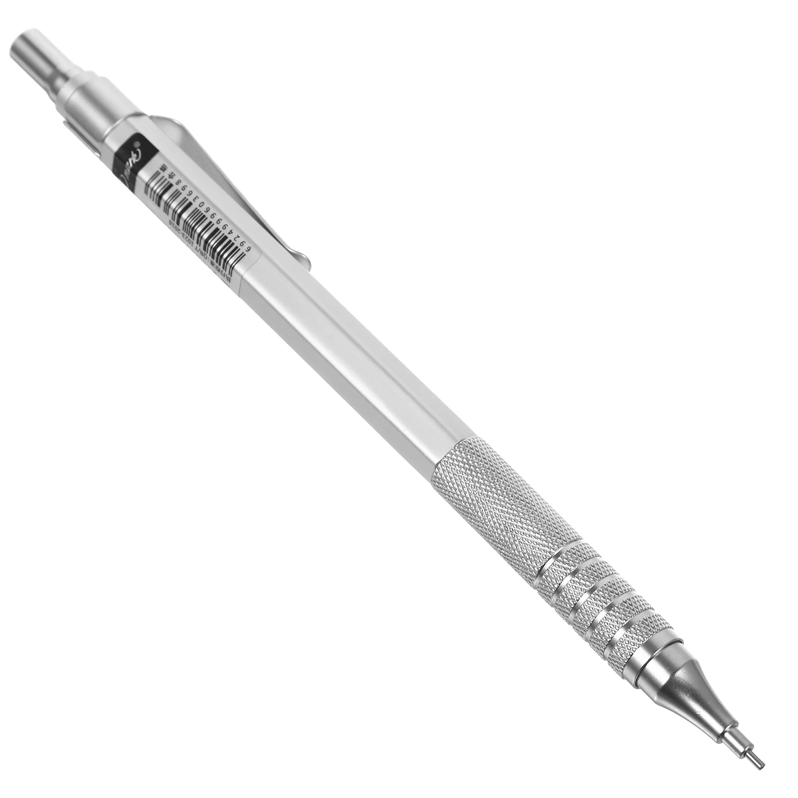 07mm Mechanical Pencil Starter Set Automatic Pencils Refill Leads for Writing Drawing Drafting(Silver)