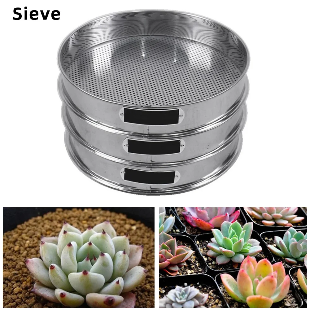 Metal Garden Soils Sieve Mesh 1mm 3mm 6mm Compost Soils Large Stone