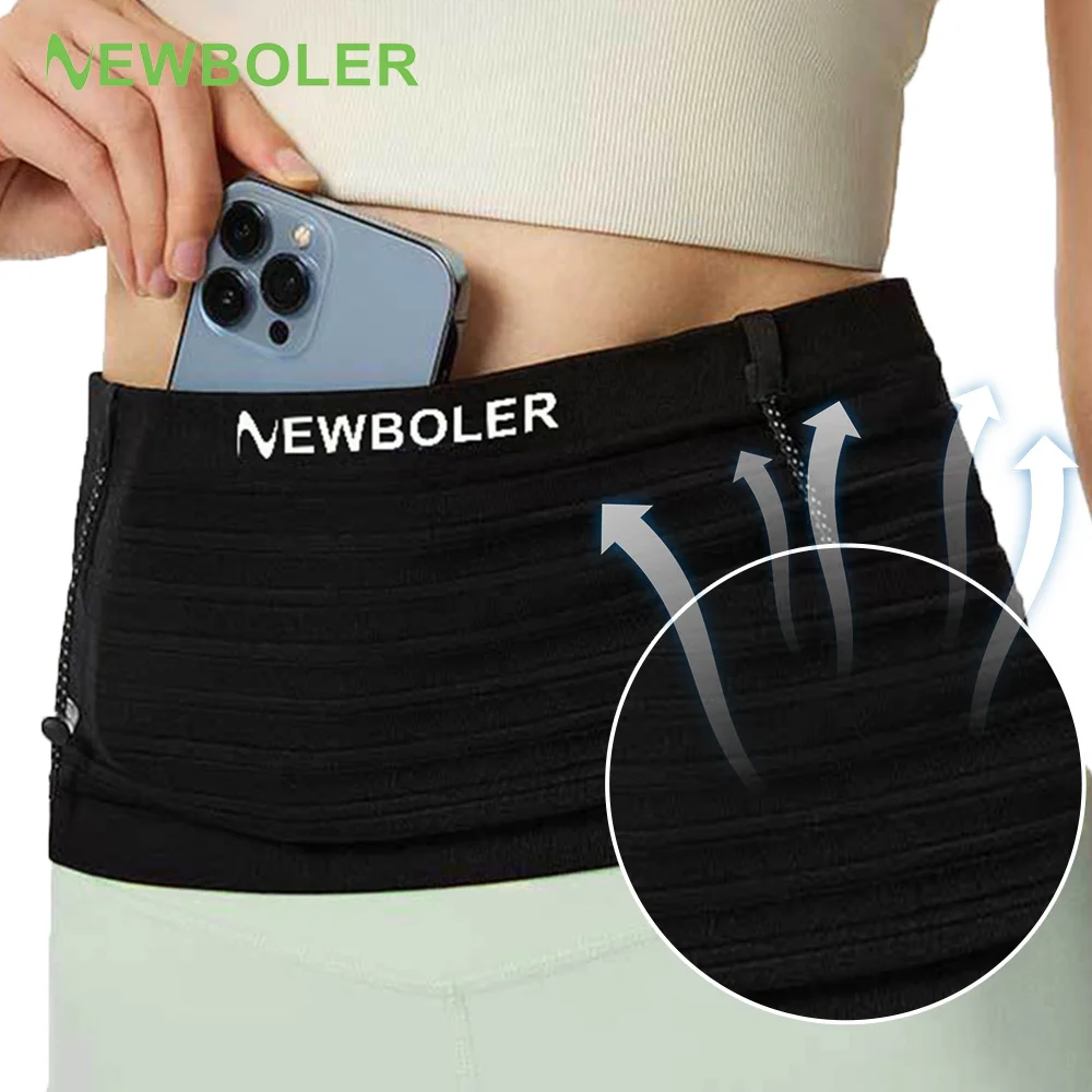 NEWBOLER BAG652 Elastic Sports Waist Bag Pack Lightweight Running Race Number Belt For Triathlon Marathon Cycling Mountaineering Bag