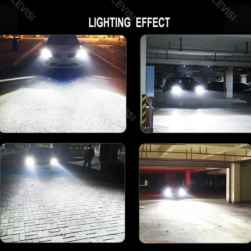 백색 LED 헤드라이트 하이 빔 로우 빔 전구, 아우디 A2 2000-2005 A6 C6 2004-2011 A4 B7 2002 2003 2004 2005 적합, 6000K, 2 개