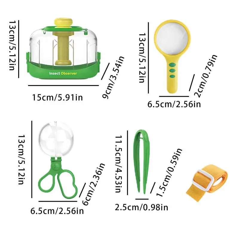 Bugs Viewer Outdoor Insect Box Magnifier Observer Kit Insect Catcher Cage Kids Science Nature Exploration Tools Educational Toy 4