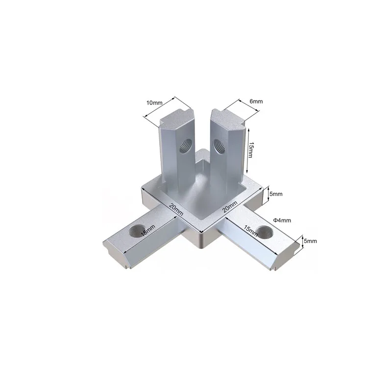 8Pcs 3-Way End Corner Bracket Connector 2020 3030 4040
