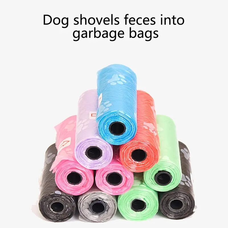Pet Poop Bags Dog Poop Bags 6PCS Walking Dog Pet Pick Up Poo Bag Dog Poop Bag Cat Universal Print Small Easy To Carry And Not Easy To Break
