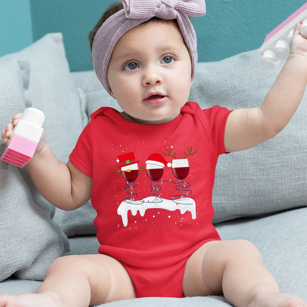 First Christmas Newborn Baby Clothes Bodysuits 1st Christmas