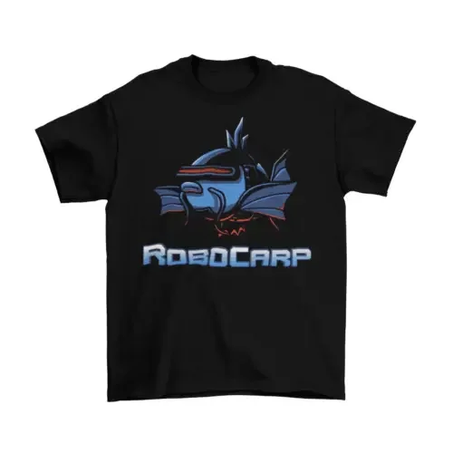 Robocarp Magikarp T Shirt Adulto Divertente Taglie Robo Cop Fish Nuove Maniche Lunghe O Corte