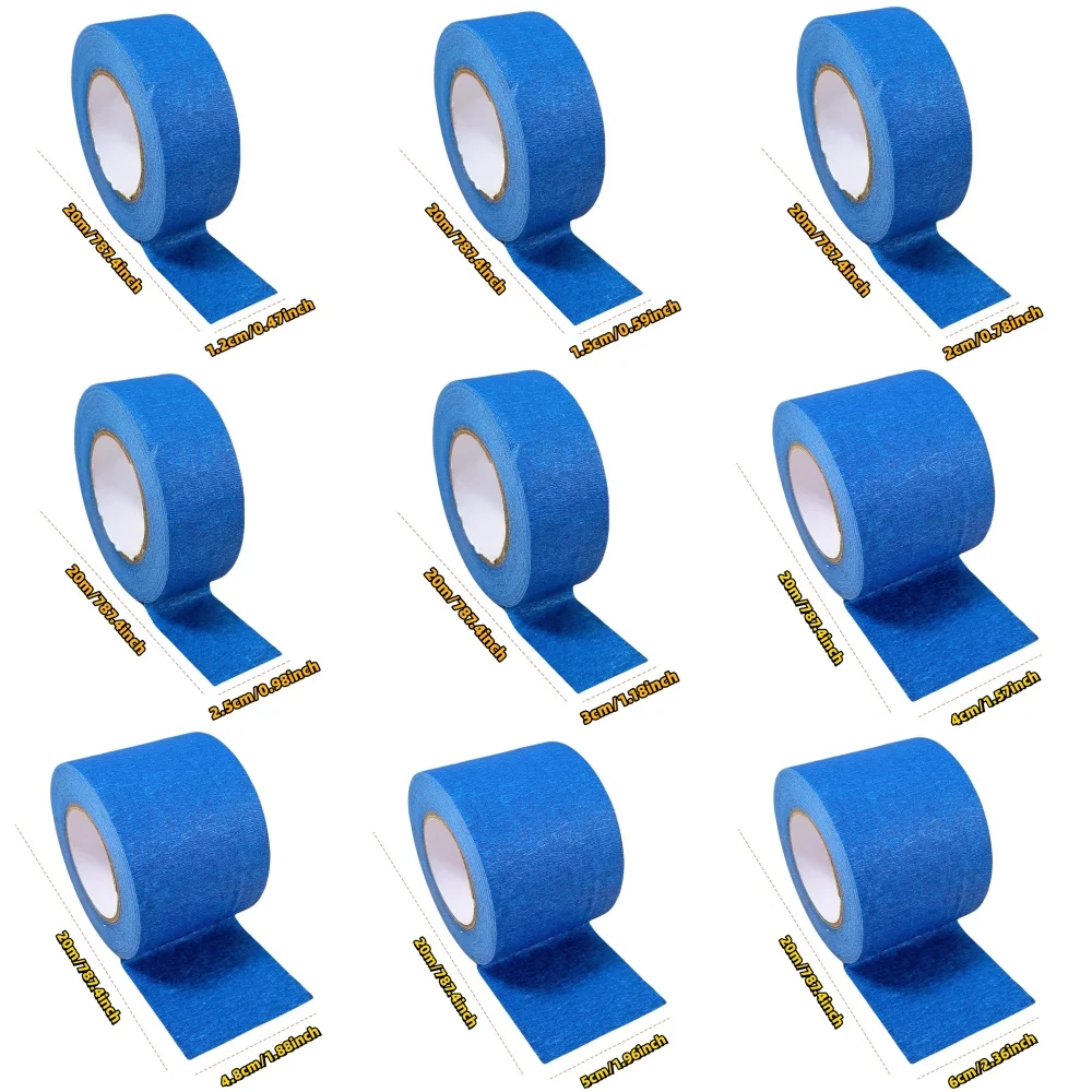 Blue Heavy Duty Double-Sided Outdoor Mounting Tape - Strong Adhesive for Home Decor and Fixtures (6 Rolls)