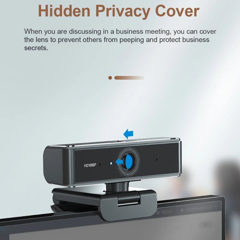 

Widescreen 1080p Business Webcam with Built-in Microphone Autofocus Full High Web Computer Camera Dropship