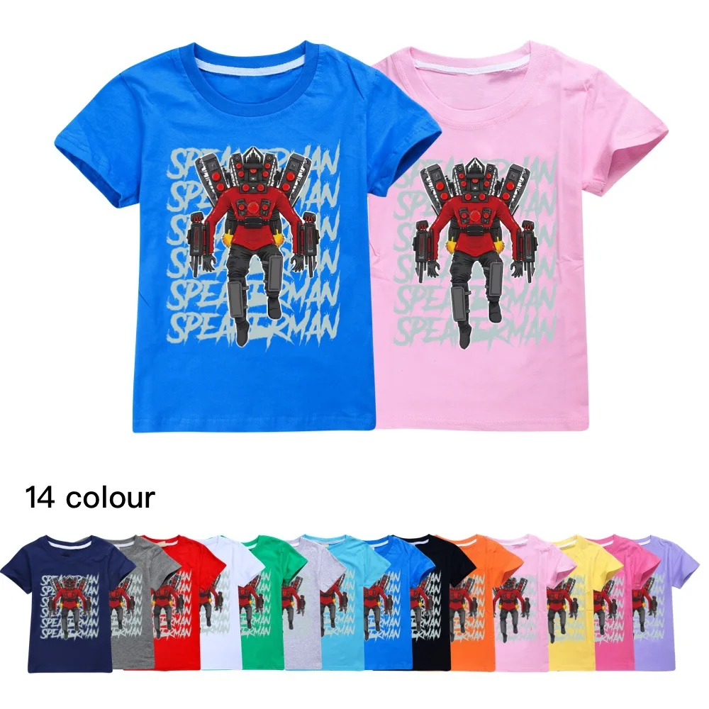 

2024 New Summer Hot Game Skibidi Toilet Tshirt Kids 3D Printed T-Shirt for Boys Speakerman Clothes Teen Girls Casual Streetwear