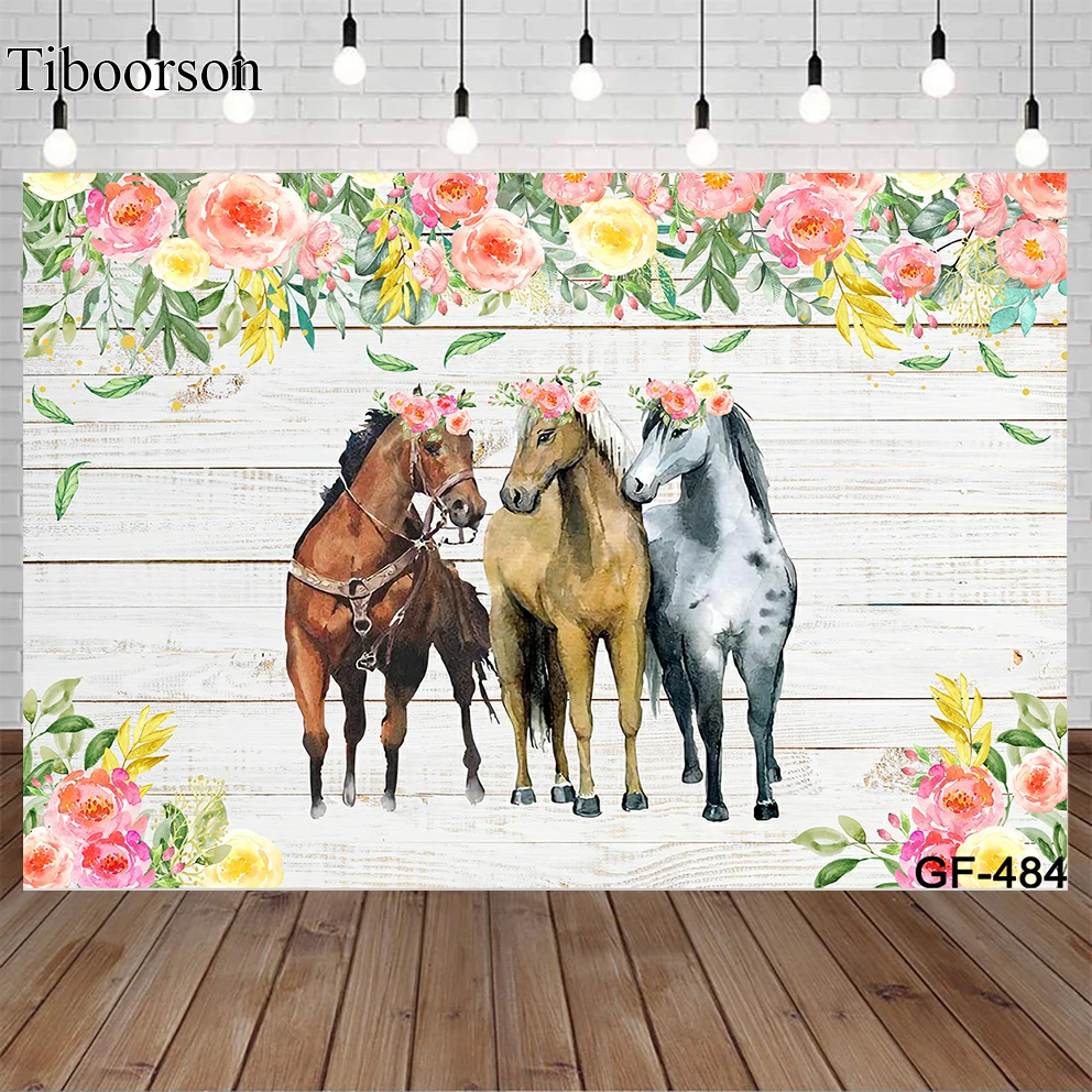 

Фон для фотосъемки ковбойский лошадь цветок украшение для вечеринки на день рождения фон на ферму Западный баннер для будущей мамы фотобудка
