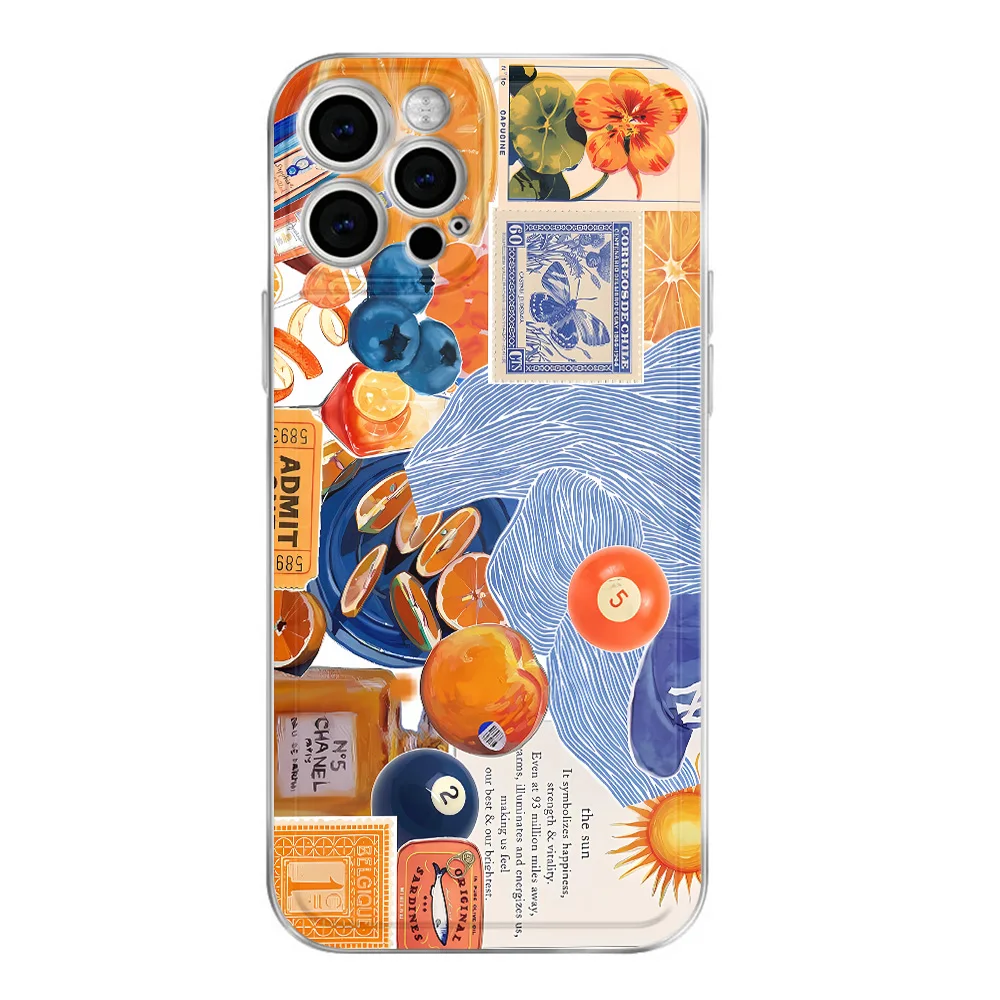 Marine Life Fruit Lemon Shockproof Phone Case Cover